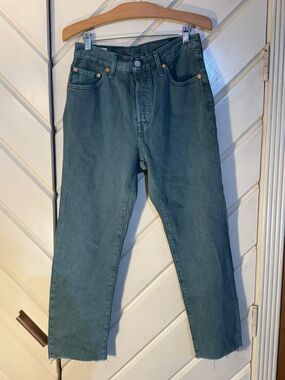 Levi's Teal Straight-Leg Women's Jeans